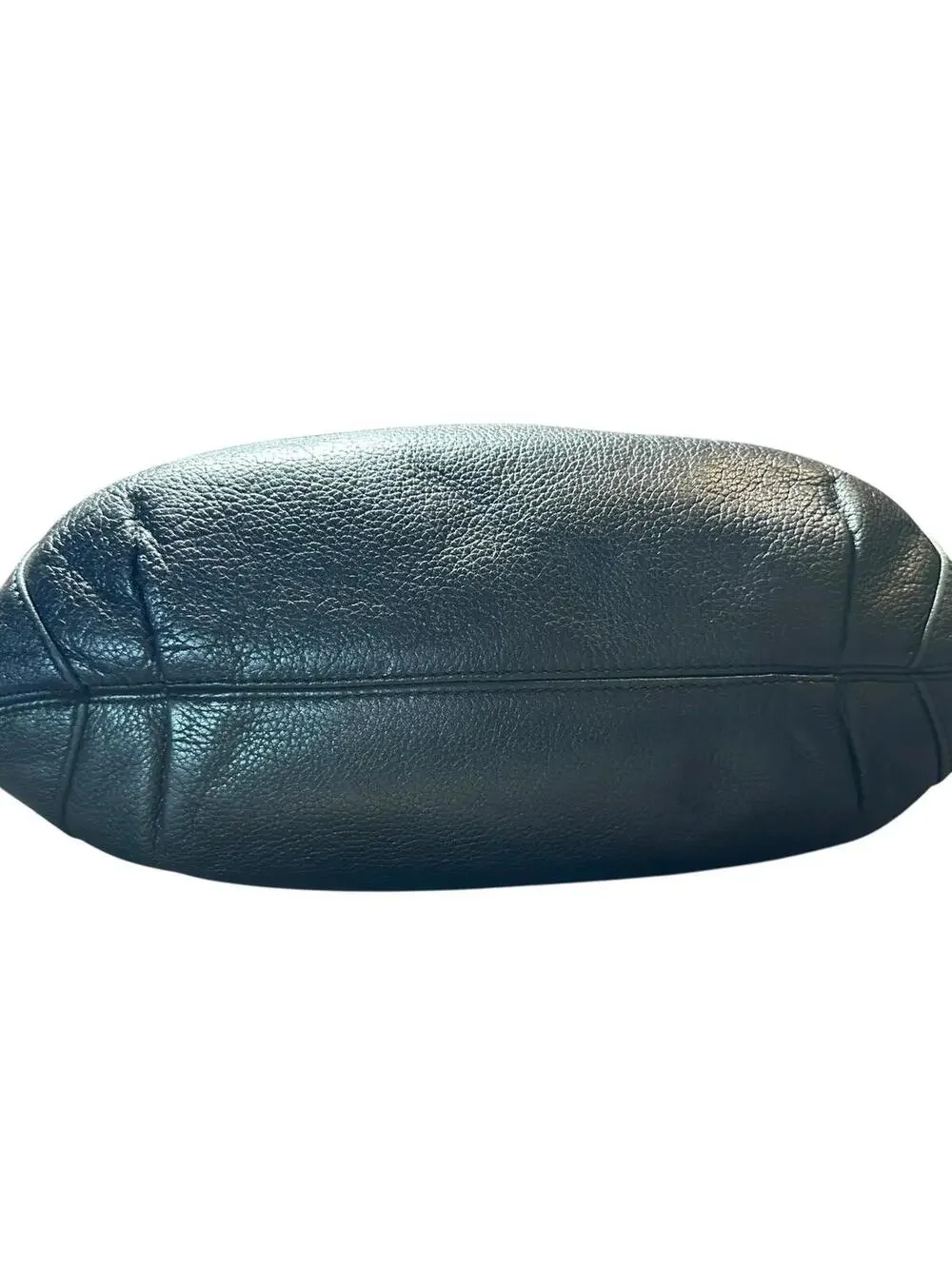 Michael Kors Black Leather Shoulder Bag with Gold Hardware